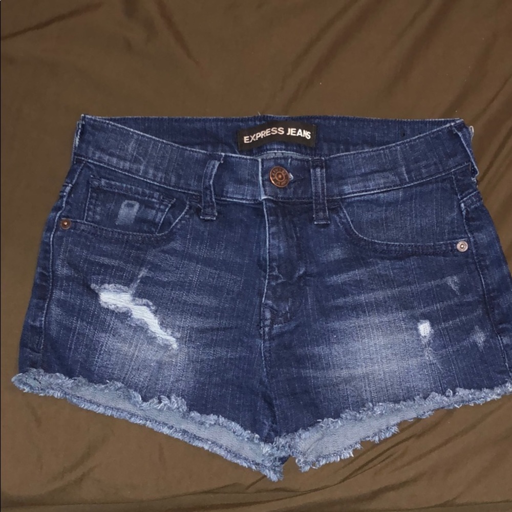 Express denim shorts
